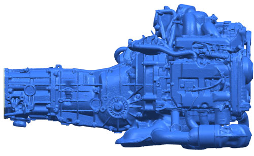 3D Subaru Engine